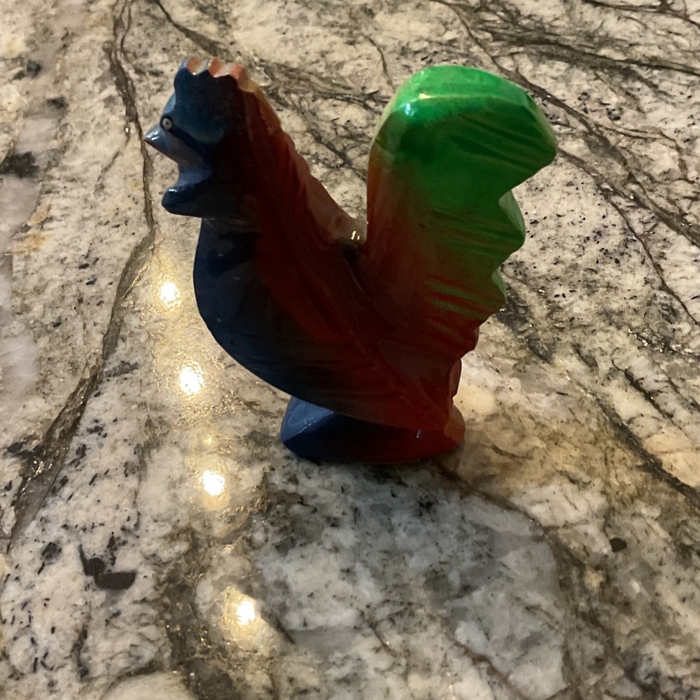 Colorful Rooster Figurine